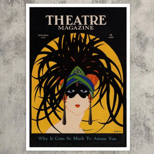 A.J Knott "Theatre Magazine Cover - November 1923" - Mabon Gallery