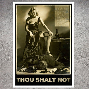 A.L Schafer "Thou Shalt Not / Hays Code Poster" (c.1940) - Mabon Gallery