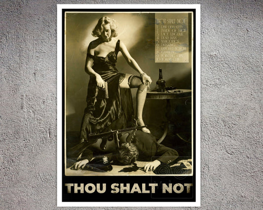 A.L Schafer "Thou Shalt Not / Hays Code Poster" (c.1940) - Mabon Gallery