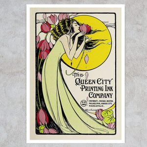 Albert Loose "Queen City Printing Ink Company" (c.1910) Vintage Magazine Advertising - Mabon Gallery