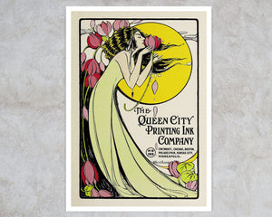 Albert Loose "Queen City Printing Ink Company" (c.1910) Vintage Magazine Advertising - Mabon Gallery