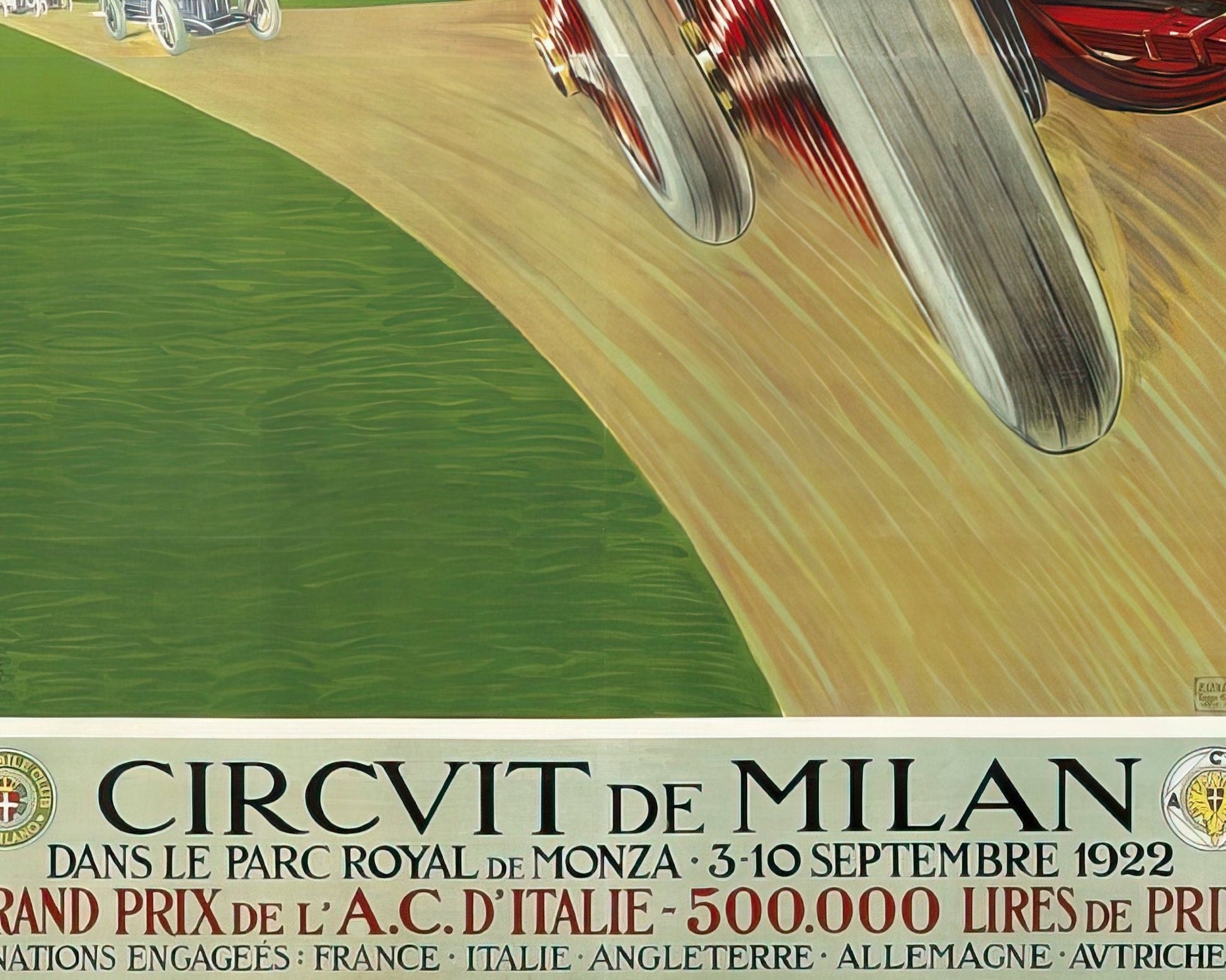 Aldo Mazza "Circuit de Milan" (c.1922) - Mabon Gallery