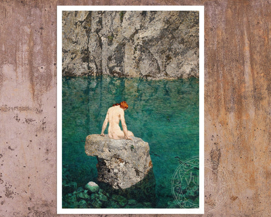 Alexander Rothaug "Am Nixenstein / Water Nymph" (c.1920) - Mabon Gallery