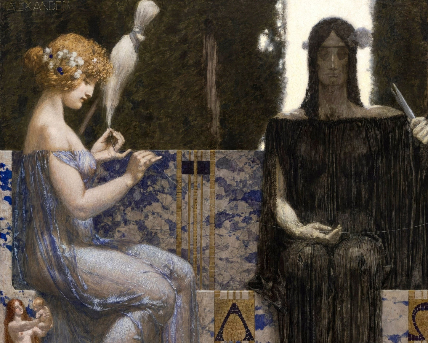 Alexander Rothaug "The Three Fates" (c.1910) - Mabon Gallery