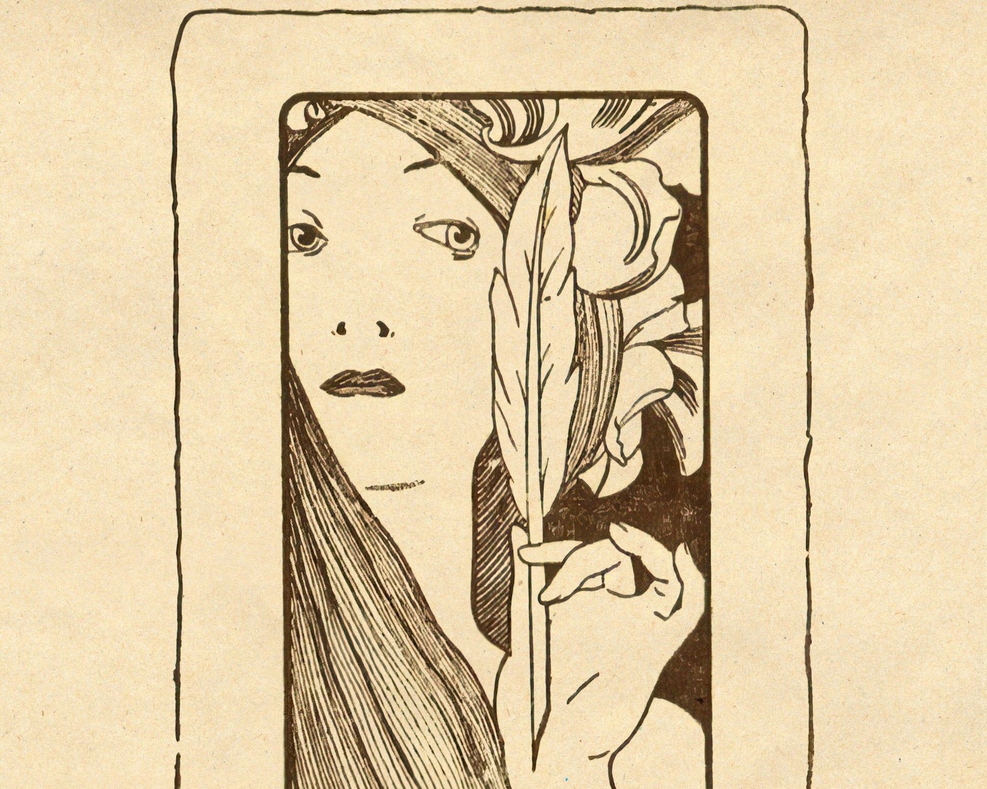 Alfons Mucha "Leo Szemere" Ex - Libris / Bookplate - Mabon Gallery