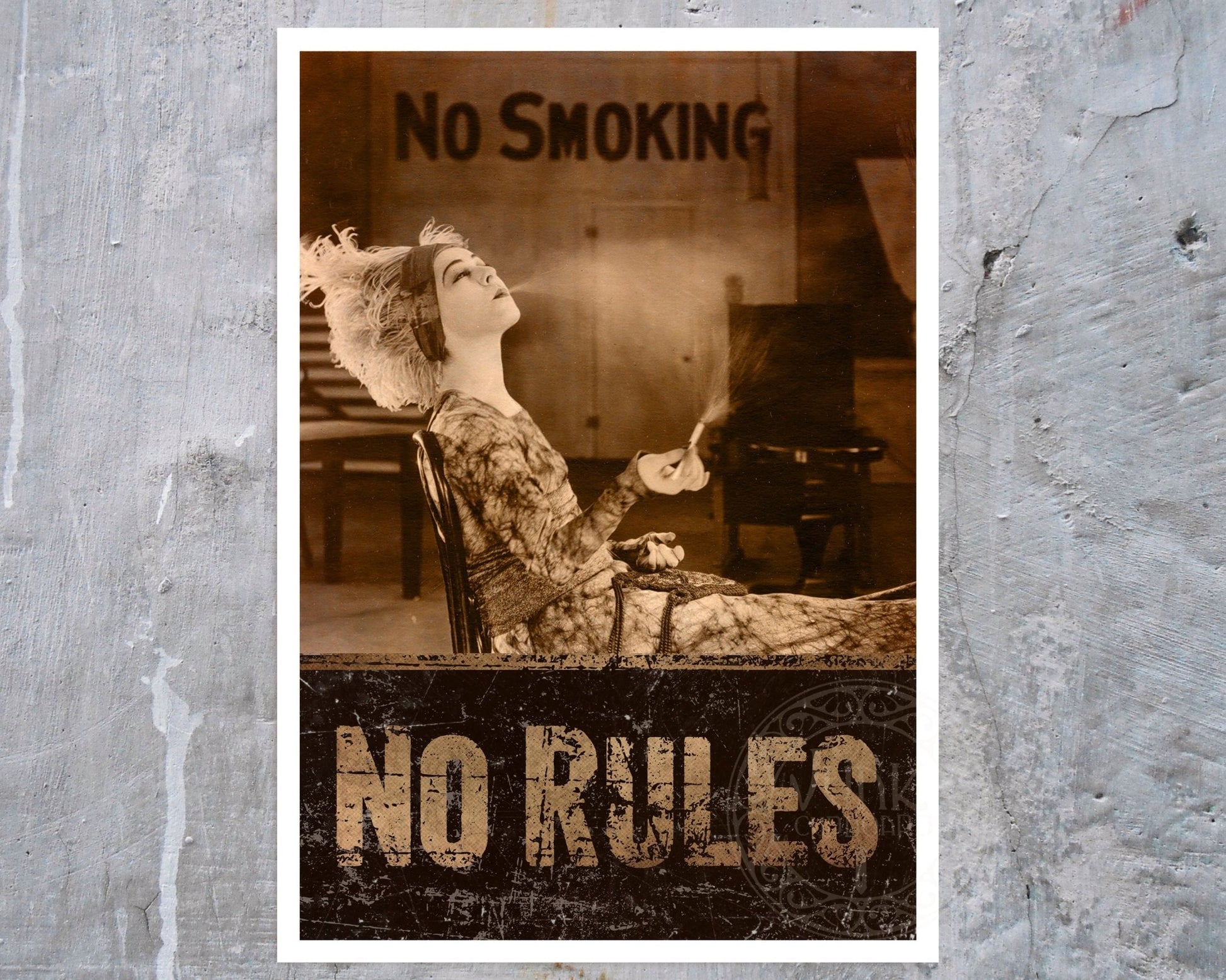 Alla Nazimova "No Smoking" (c.1920) - Mabon Gallery