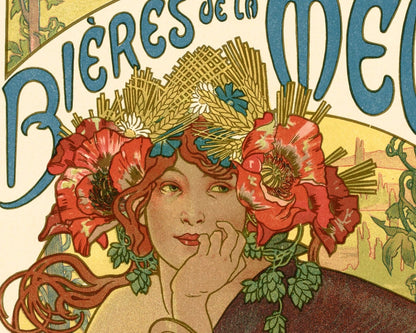 Alphonse Mucha "Bieres de la Meuse" (c.1900) - Mabon Gallery