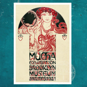 Alphonse Mucha "Brooklyn Exhibition Poster" (c.1921) - Mabon Gallery