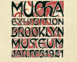 Alphonse Mucha "Brooklyn Exhibition Poster" (c.1921) - Mabon Gallery