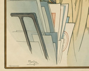 Alphonse Mucha "Exhibition Poster" (c.1899) - Mabon Gallery