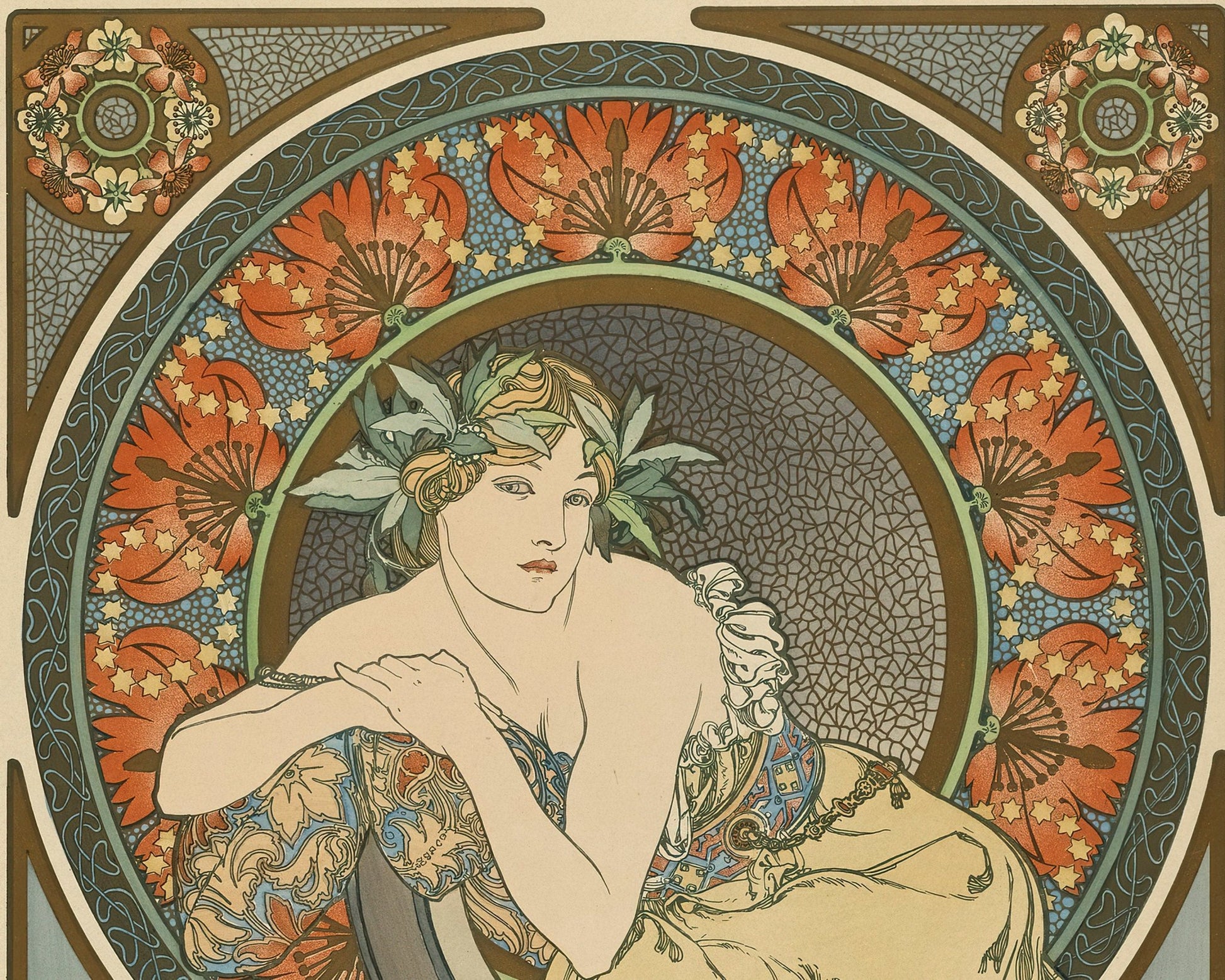 Alphonse Mucha "Exhibition Poster" (c.1899) - Mabon Gallery
