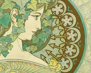 Alphonse Mucha "Ivy" (c.1901) - Mabon Gallery