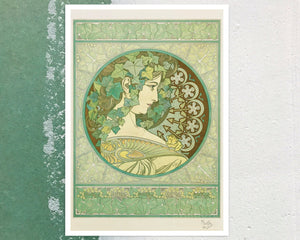 Alphonse Mucha "Ivy" (c.1901) - Mabon Gallery