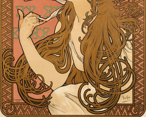 Alphonse Mucha "Job Cigarettes" (1896) - Mabon Gallery