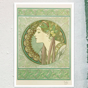 Alphonse Mucha "Laurel" (c.1901) - Mabon Gallery