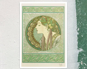 Alphonse Mucha "Laurel" (c.1901) - Mabon Gallery