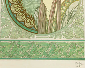 Alphonse Mucha "Laurel" (c.1901) - Mabon Gallery