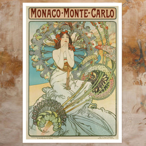 Alphonse Mucha "Monaco Monte - Carlo" (c.1897) - Mabon Gallery