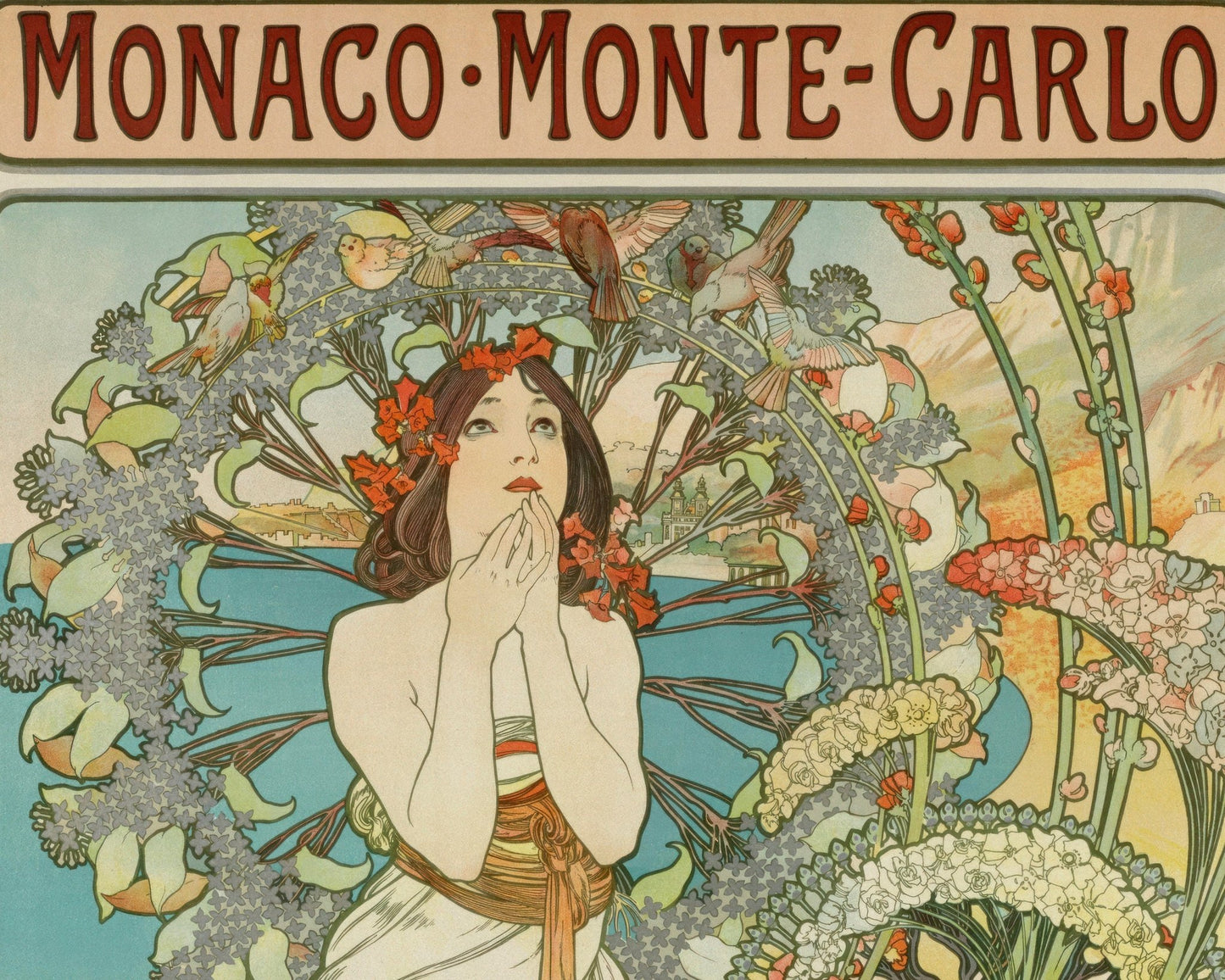 Alphonse Mucha "Monaco Monte - Carlo" (c.1897) - Mabon Gallery