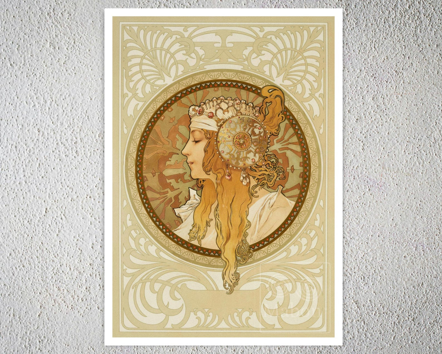 Alphonse Mucha "Têtes Byzantines" (c.1897) Pair of Fine Art Prints - Mabon Gallery