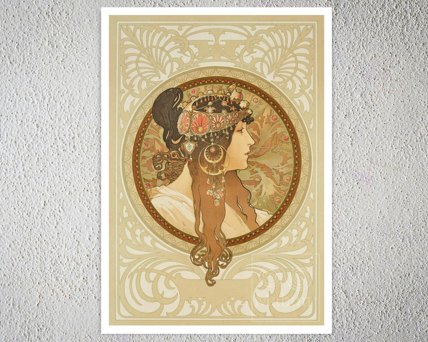 Alphonse Mucha "Têtes Byzantines" (c.1897) Pair of Fine Art Prints - Mabon Gallery