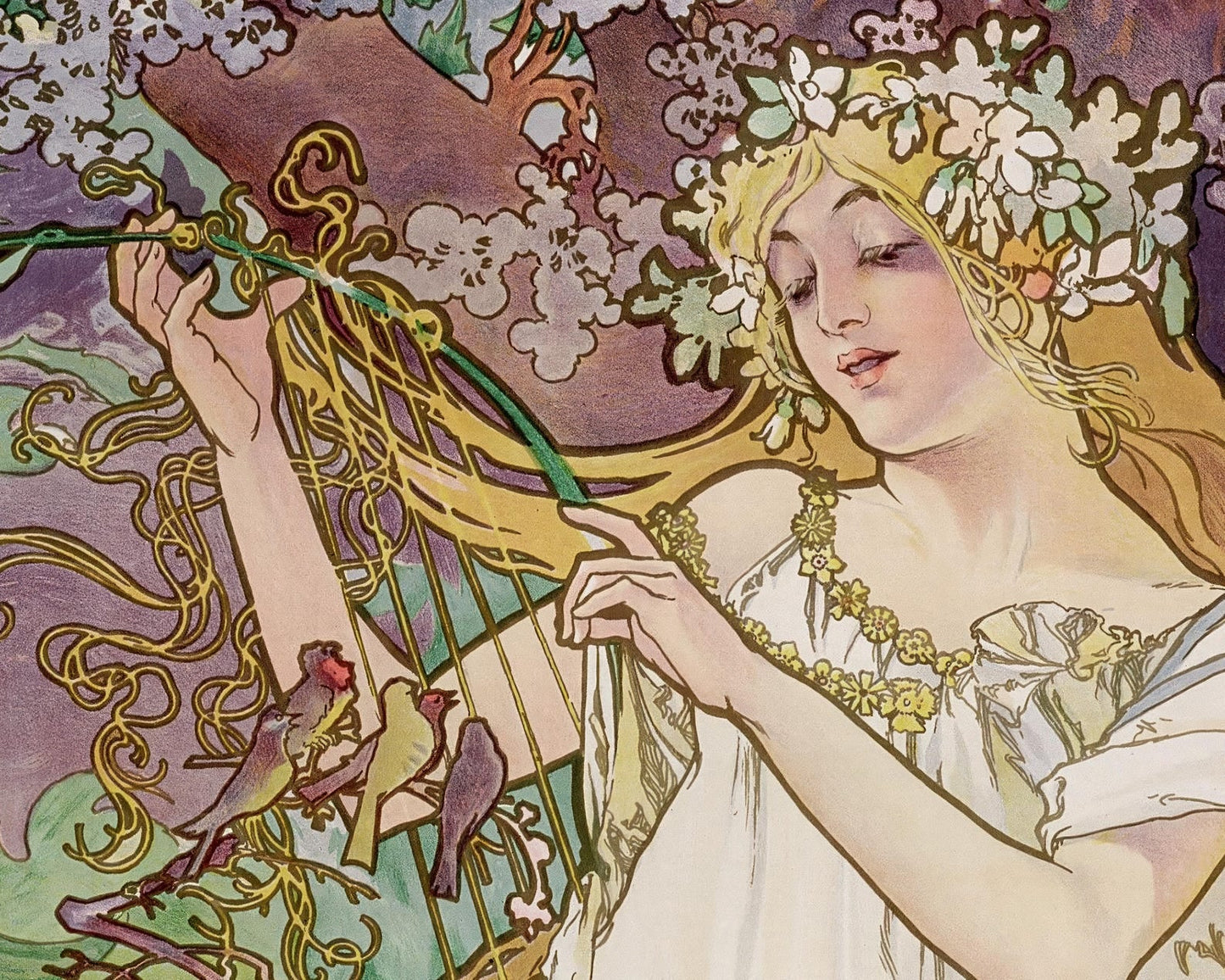 Alphonse Mucha "The Four Seasons" (c.1896) - Set of 4 Prints - Mabon Gallery