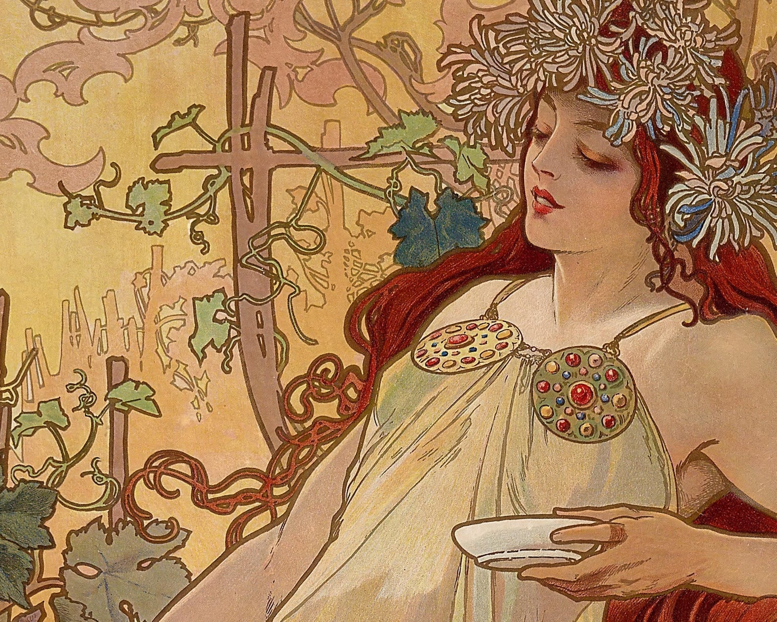 Alphonse Mucha "The Four Seasons" (c.1896) - Set of 4 Prints - Mabon Gallery