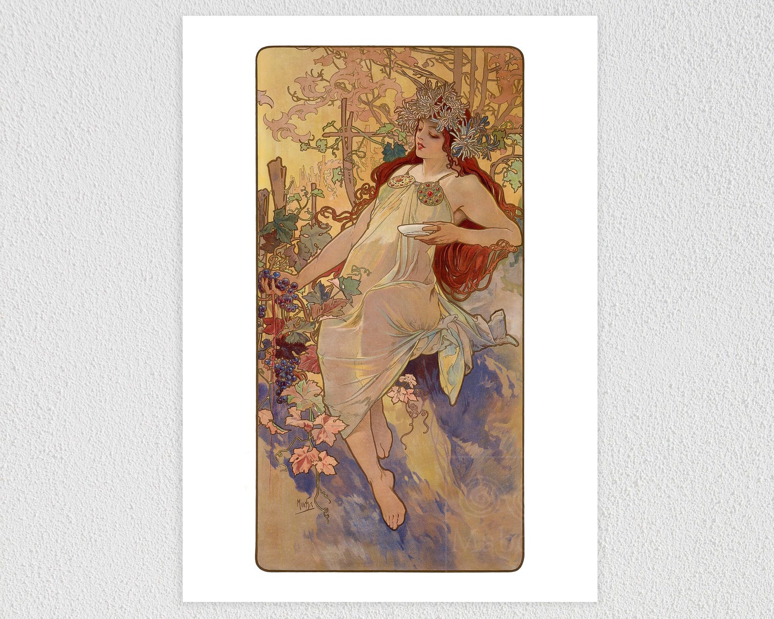 Alphonse Mucha "The Four Seasons" (c.1896) - Set of 4 Prints - Mabon Gallery