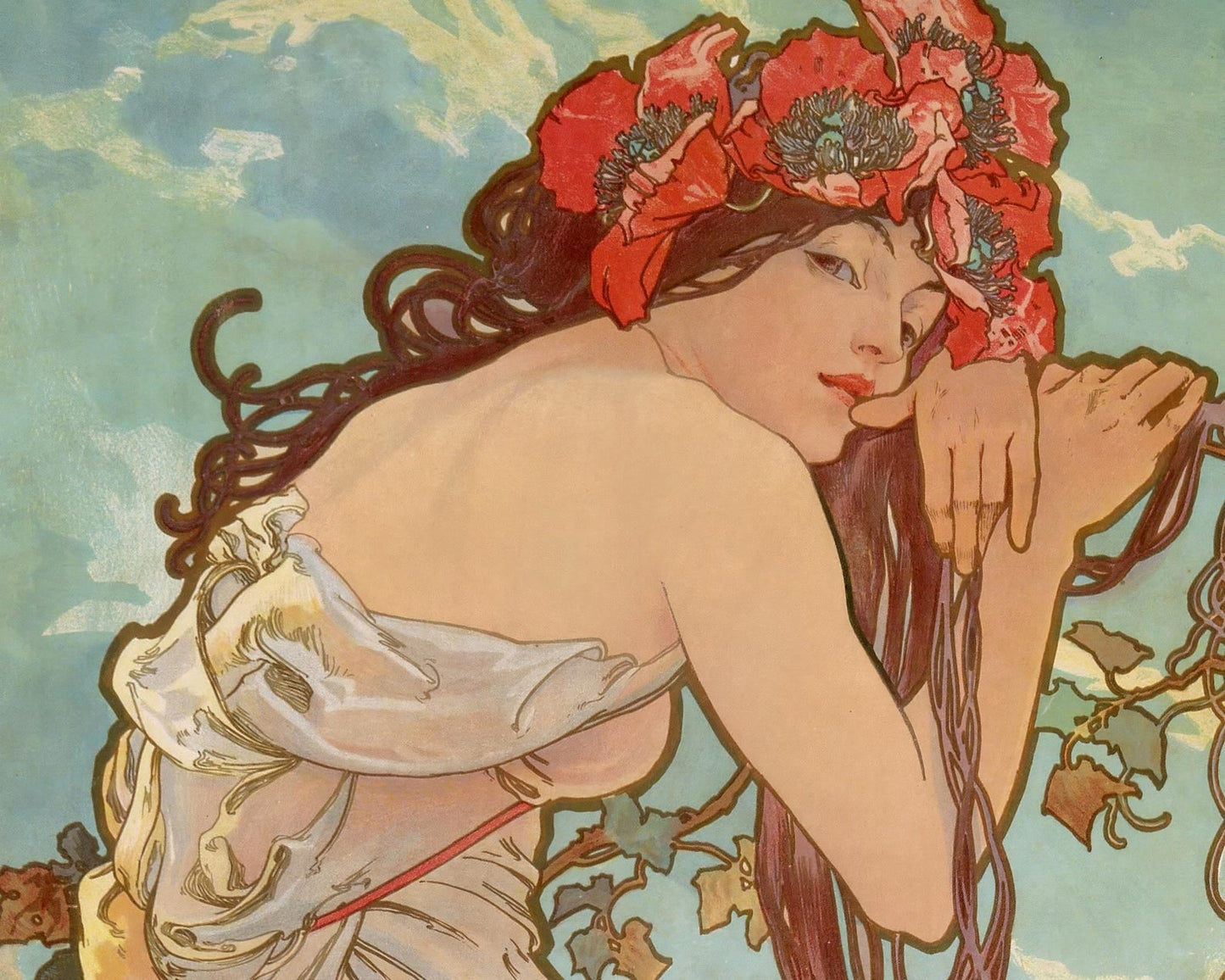 Alphonse Mucha "The Four Seasons" (c.1896) - Set of 4 Prints - Mabon Gallery