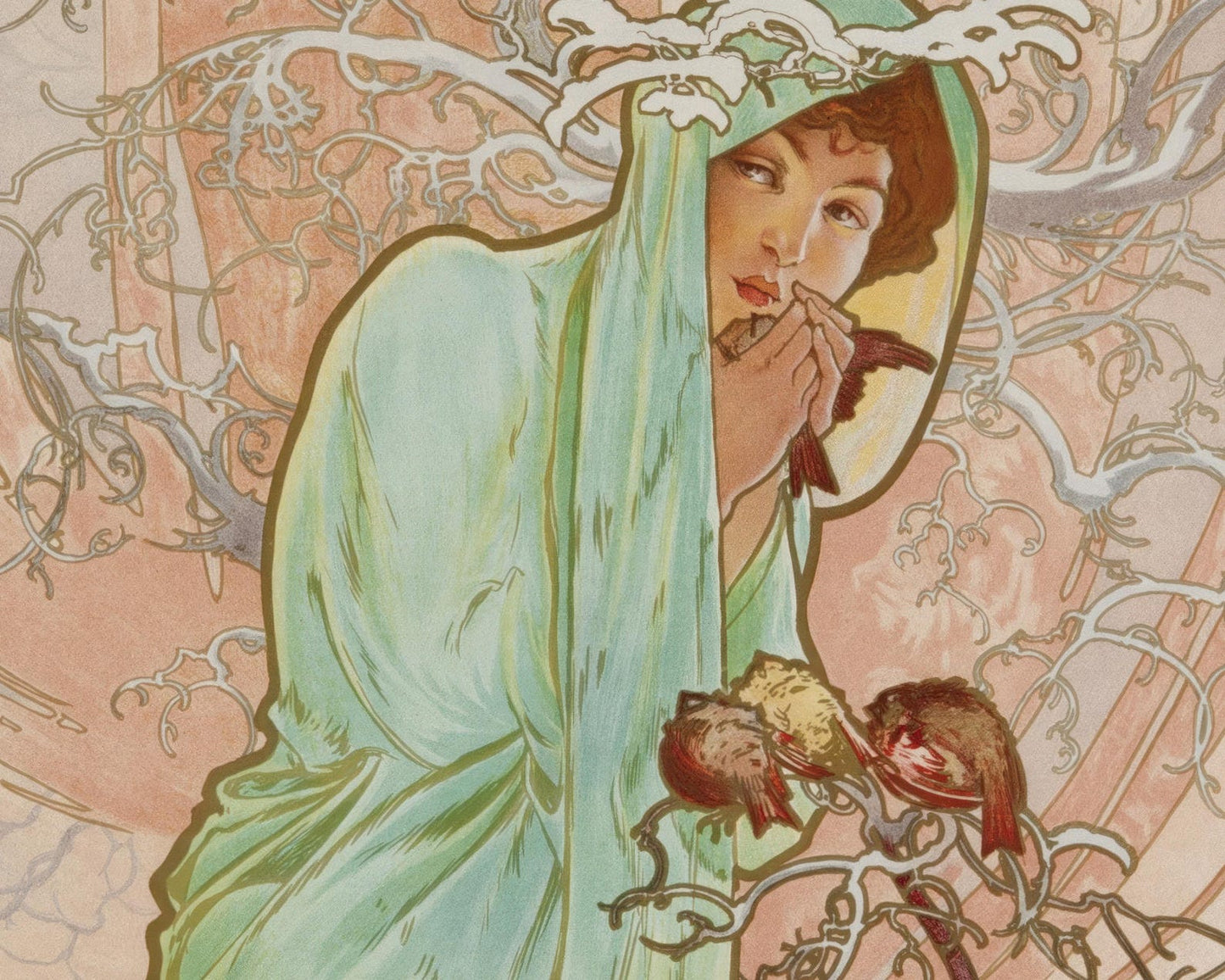 Alphonse Mucha "The Four Seasons" (c.1896) - Set of 4 Prints - Mabon Gallery