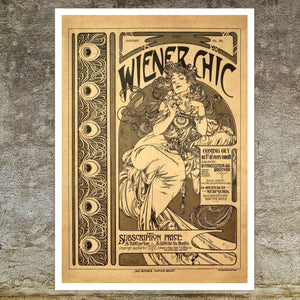 Alphonse Mucha "Weiner Chic" (c.1905) - Mabon Gallery