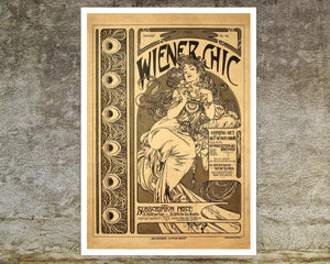Alphonse Mucha "Weiner Chic" (c.1905) - Mabon Gallery