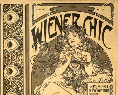 Alphonse Mucha "Weiner Chic" (c.1905) - Mabon Gallery