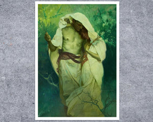 Alphonse Mucha "Young Couple from Rusadla" (c.1918) - Mabon Gallery