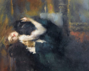 Ambrogio Antonio Alciati "The Kiss" (c.1917) - Mabon Gallery