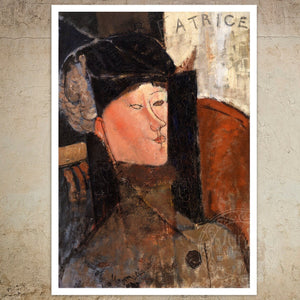 Amedeo Modigliani "Portrait of Béatrice Hastings" (c.1916) - Mabon Gallery