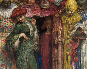 Angelo Dall'Oca Bianca "The Masks (The Politics)" (c.1905) - Mabon Gallery