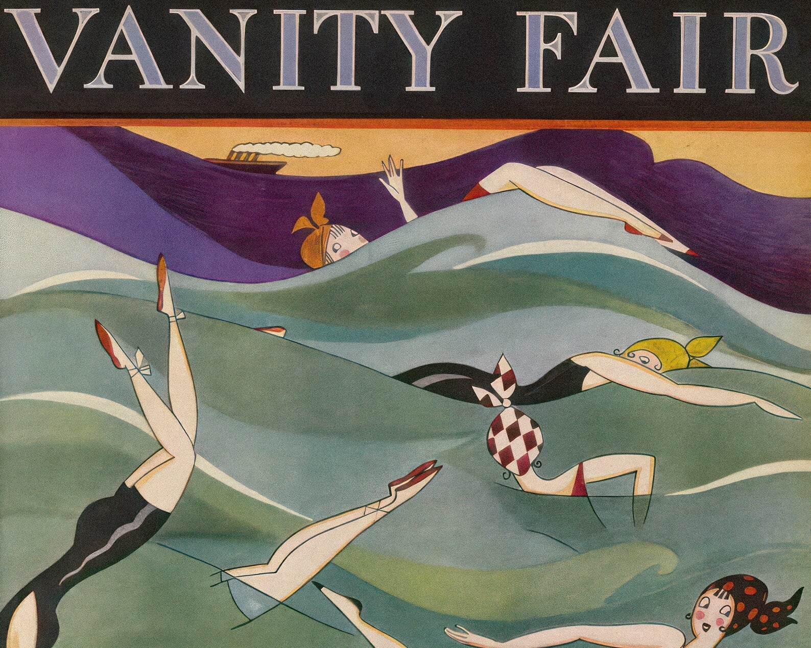Annie Harriet Fish "February 1924" Vintage Vanity Fair Magazine Cover - Mabon Gallery