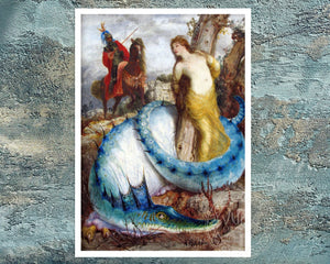 Arnold Böcklin "Roger Freeing Angelica" (c.1873) - Mabon Gallery