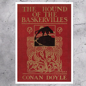 Arthur Conan Doyle "The Hound of the Baskervilles" (1902) First Edition Cover Illustration, Sherlock Holmes - Mabon Gallery