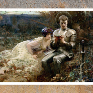 Arthur Hacker "The Temptation of Sir Percival" (c.1894) - Mabon Gallery