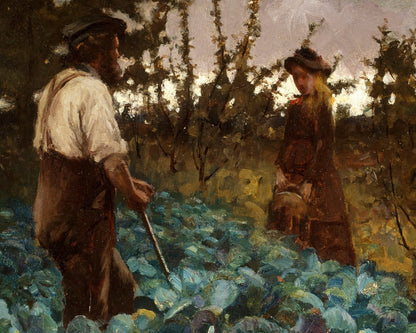 Arthur Melville "A Cabbage Garden" (c.1877) - Mabon Gallery