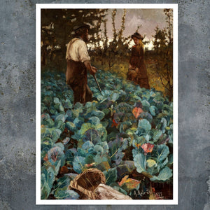 Arthur Melville "A Cabbage Garden" (c.1877) - Mabon Gallery