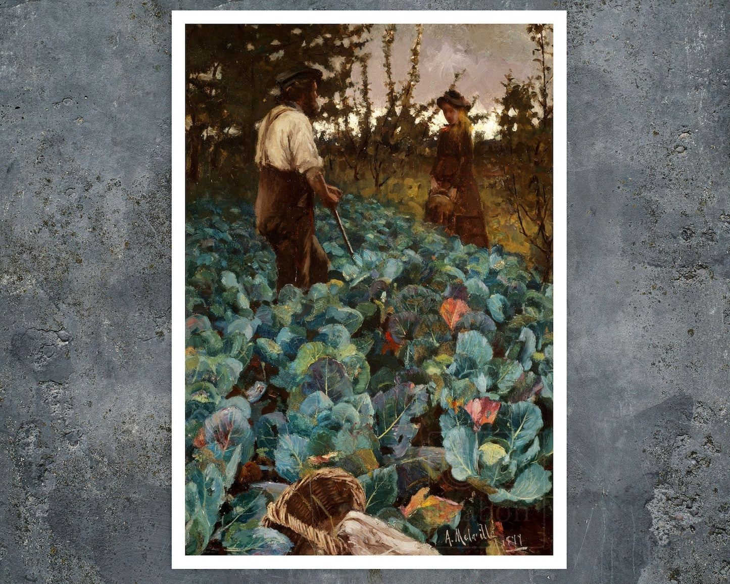 Arthur Melville "A Cabbage Garden" (c.1877) - Mabon Gallery