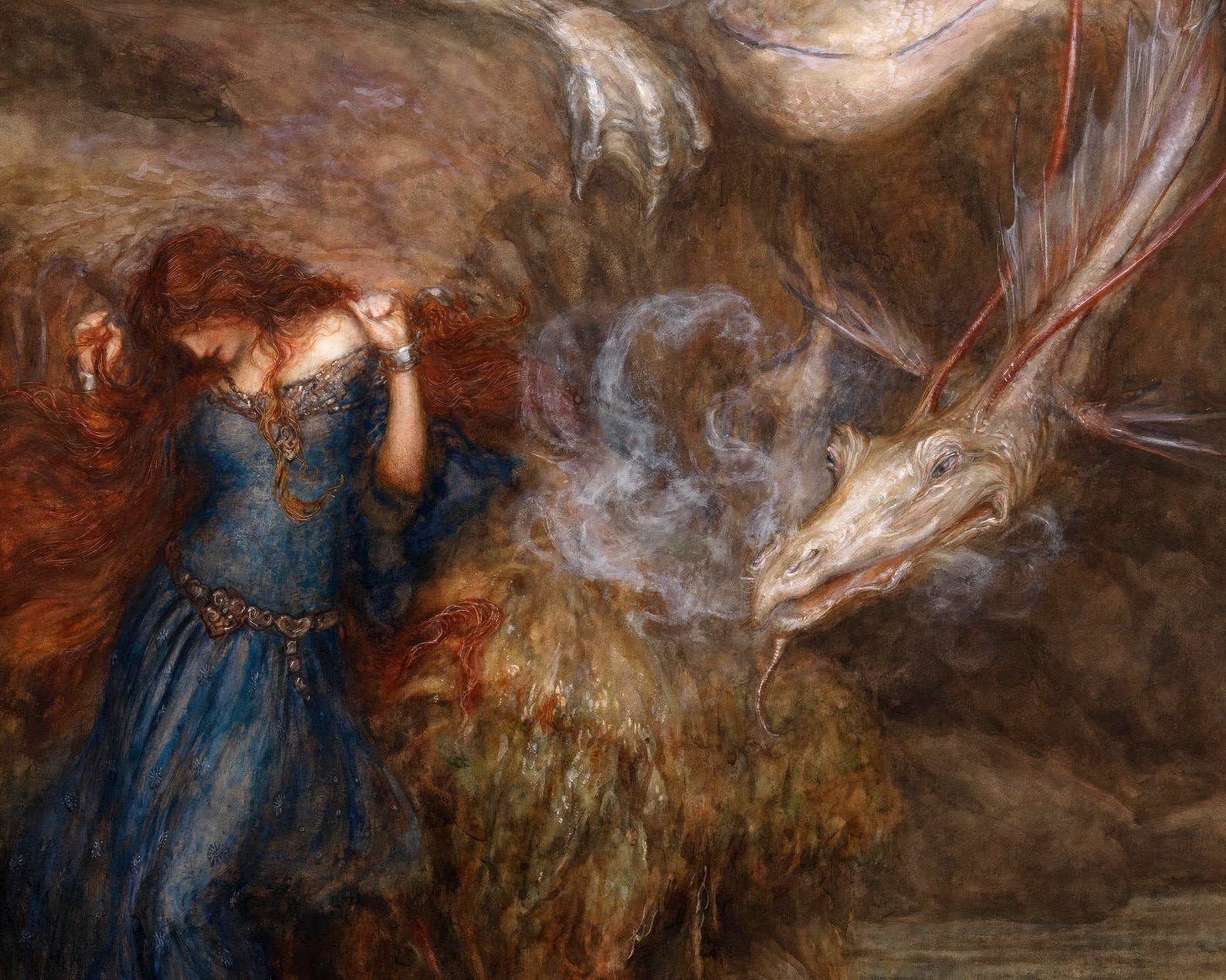 Arthur Rackham "Andromeda" (c.1902) - Mabon Gallery