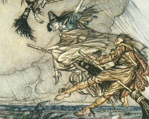 Arthur Rackham "Witches and Cats" (c.1907) - The Ingoldsby Legends - Mabon Gallery