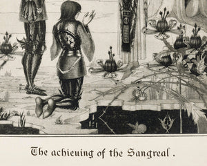 Aubrey Beardlsey "Achieving of the Sangreal" (c.1894) - Mabon Gallery