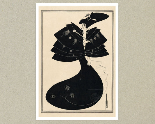 Aubrey Beardsley "Salomé: The Black Cape" (c.1907) - Mabon Gallery