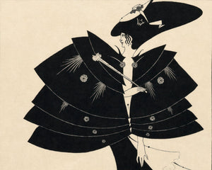 Aubrey Beardsley "Salomé: The Black Cape" (c.1907) - Mabon Gallery