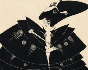 Aubrey Beardsley "Salomé: The Black Cape" (c.1907) - Mabon Gallery